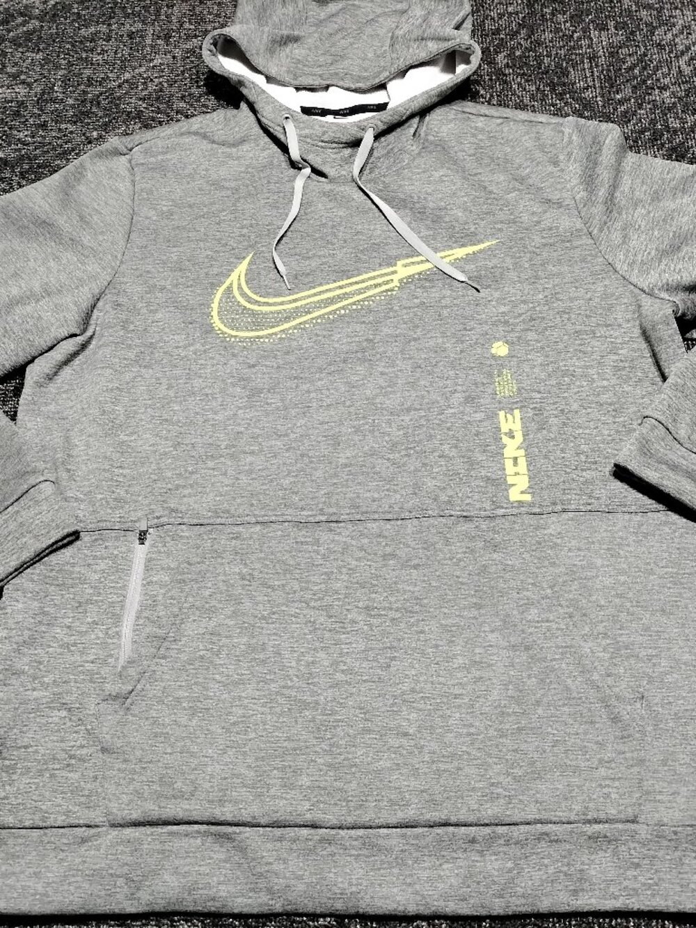 Nike Men's THERMA-FIT Training Gray Pullover Hoodie DR8774-063 US Size XL NWOT